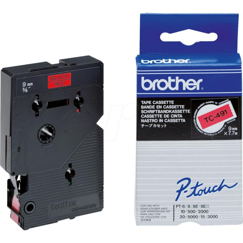 Brother TC-Tape Sort/RØD 9mm
