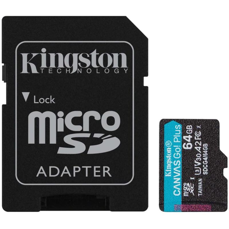 Kingston 64GB MicroSDXC Canvas + Adapter