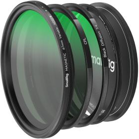 SmallRig 4726 5 In 1 Filter Kit VND 2 32 + CPL + 1/4 Effect Black Mist (67mm)