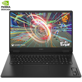 Portátil Gaming HP Omen 17-DB0002NS Ryzen 7 8845HS/ 32GB/ 1TB SSD/ GeForce RTX 4070/ 17.3'/ Sin Sistema Operativo