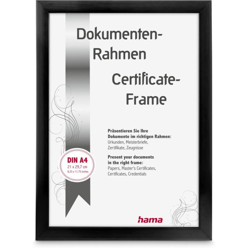 Hama Plastic Frame Chiaro Black 21 X 29.7 cm DIN A4
