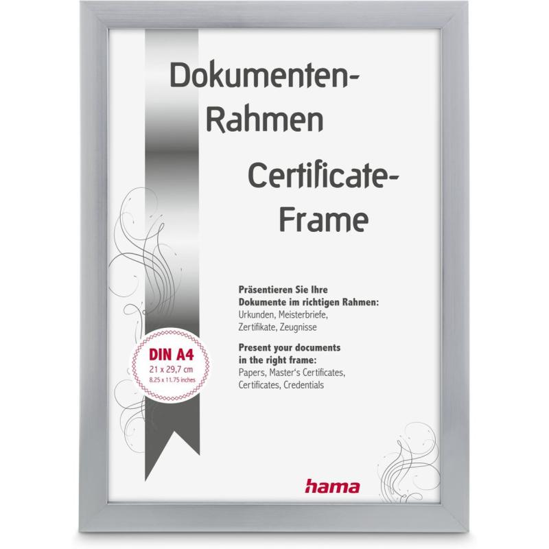 Hama Plastic Frame Chiaro Silver 21 X 29.7 cm DIN A4
