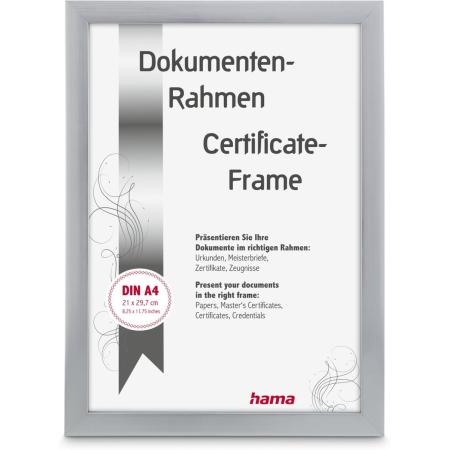 Hama Plastic Frame Chiaro Silver 21 X 29.7 cm DIN A4