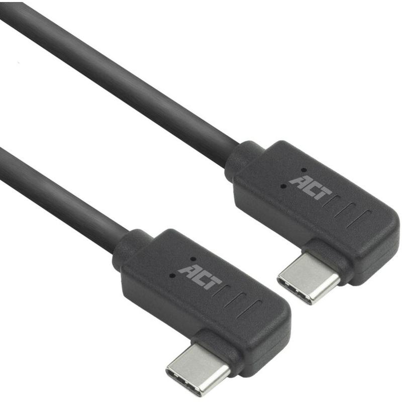 ACT USB 3.0 10GBPS 60W USB-C (Left/Right Angled) To USB-C (Left/Right Angled) 2M