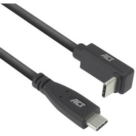 ACT USB 3.0 10GBPS 60W USB-C (Straight) To USB-C (Up/Down Angled) 0.5M
