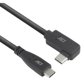ACT USB 3.0 10GBPS 60W USB-C (Straight) To USB-C (Left/Right Angled) 3M