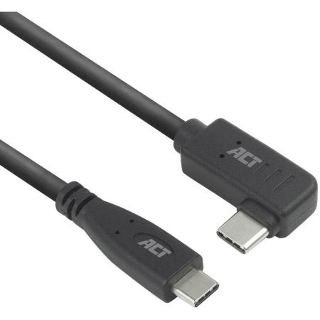 ACT USB 3.0 10GBPS 60W USB-C (Straight) To USB-C (Left/Right Angled) 3M