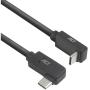 ACT USB 3.0 10GBPS 60W USB-C (Left/Right Angled) To USB-C (Up/Down Angled) 1M