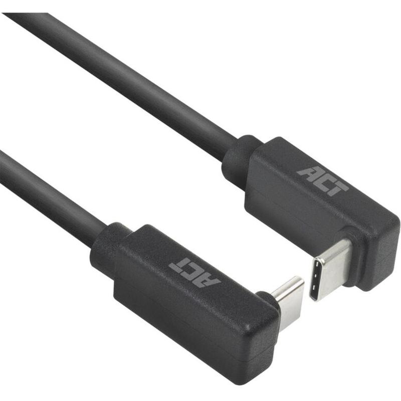 ACT USB 3.0 10GBPS 60W USB-C (Up/Down Angled) To USB-C (Up/Down Angled) 2M