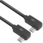 ACT USB 3.0 60W USB-C (Left/Right Angled) To USB-C (Left/Right Angled) 0.5M