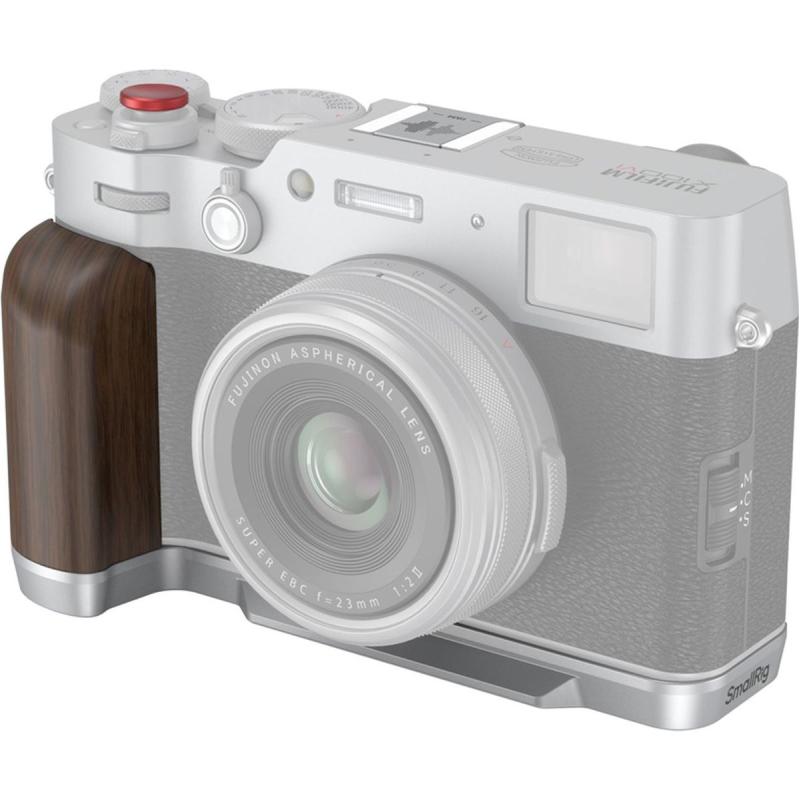 SmallRig 4804 Wooden L Shape Grip For Fujifilm X100VI / X100V (Silver)