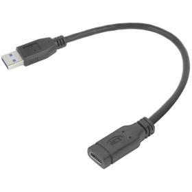 ACT USB Type-A Male To USB Type-C Female Adapter 0.2m