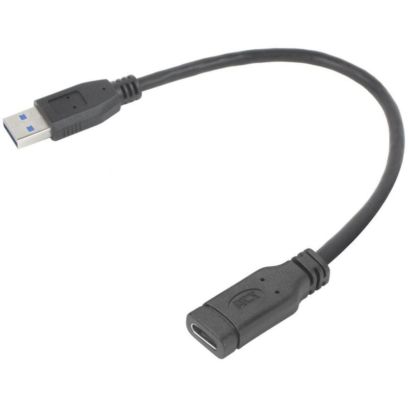 ACT USB Type-A Male To USB Type-C Female Adapter 0.2m