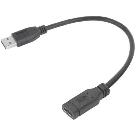 ACT USB Type-A Male To USB Type-C Female Adapter 0.2m
