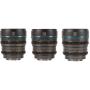 Sirui Nightwalker 24 35+55mm T1.2 S35 MF Cine Lens Bundle X-Mount Gun Grey