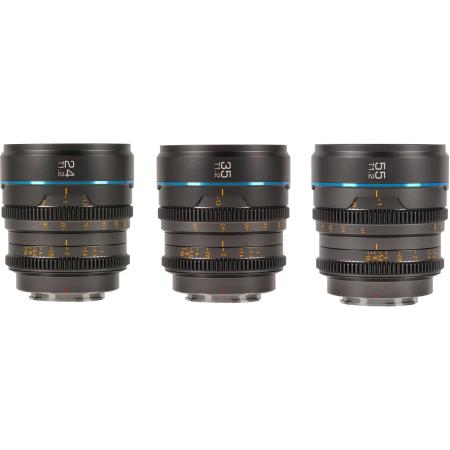 Sirui Nightwalker Series 24 35&amp;amp;55mm T1.2 S35 M-Focus Cine Lens L-Mount Grey