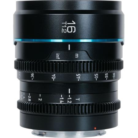 Sirui Nightwalker Series 16mm T1.2 S35 Manual Focus Cine Lens (L Mount Black)