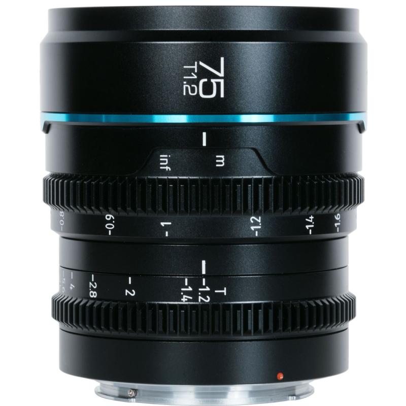 Sirui Nightwalker Series 75mm T1.2 S35 Manual Focus Cine Lens (E Mount Black)