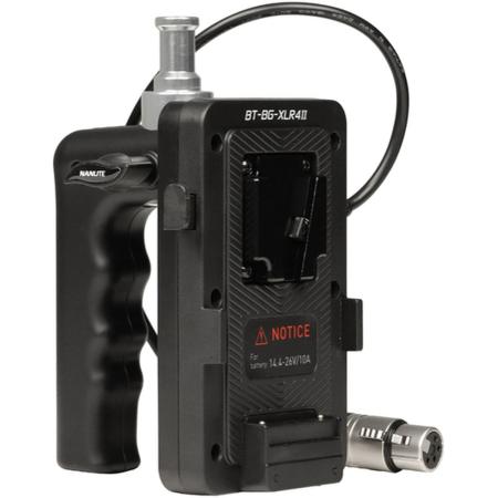 Nanlite V-Mount Battery Grip w/ 4-PIN XLR Connector