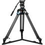 Sirui Twin-Leg Video Tripod 75mm Half-Bowl + VHS10 Professional Fluid Head
