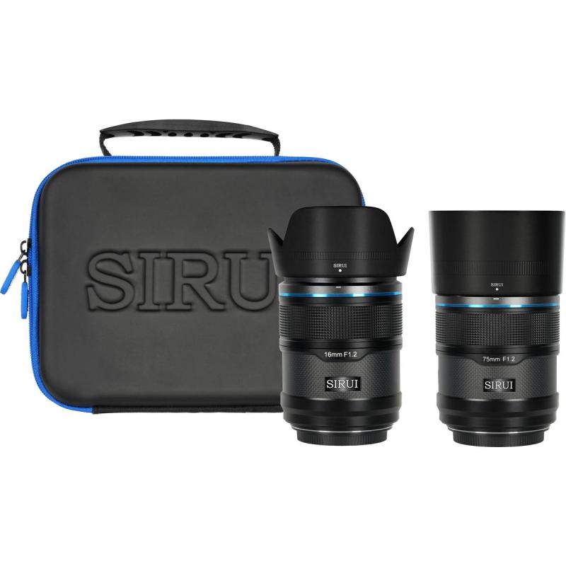 Sirui Sniper 16mm &amp;amp; 75mm f/1.2 Aps-C/S35 Auto-Focus Lens Kit Z-Mount Black