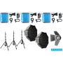 Nanlite FC-120B LED Bi-Colour Spot Light Tripple Kit