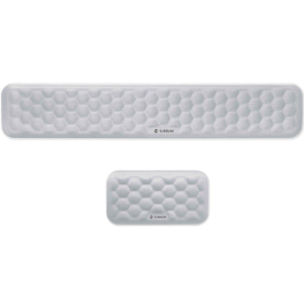 Pack de 2 Reposamuñecas Subblim Ergo AirPadding/ Plateadas