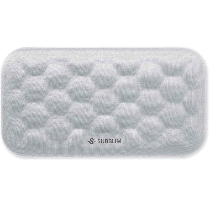 Reposamuñecas Subblim Ergo AirPadding/ Plateado