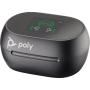 Auriculares Bluetooth Poly Voyager Free 60+ UC M con estuche de carga + Adaptador BT700/ Autonomía 10h/ Negros