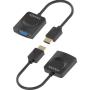 Conversor Aisens A122-0947/ HDMI Macho - SVGA Hembra/ 15cm/ Negro