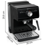 Cafetera Expreso Krups Authentic XP381810/ 1140W/ 15 Bares/ Negra
