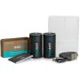 Pale Blue Li-ion Rechargeable D Battery 2 Pack Of Dcells w/ 2x1 USB-C Cable