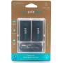 Pale Blue Li-ion Rechargeable D Battery 2 Pack Of Dcells w/ 2x1 USB-C Cable