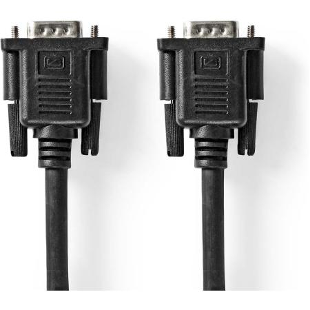 Nedis VGA-Cable | VGA Male | VGA Female 15p | Vernikkeld 2.00 M | Black | Label