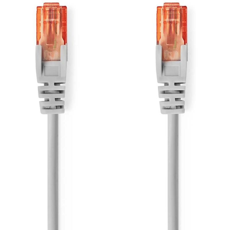 Nedis CAT6 Network Cable | RJ45 Male | U/UTP | 20.0 M | Round Grey