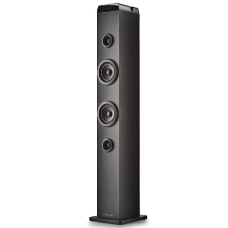 Torre de Sonido con Bluetooth NGS SKY CHARM PRO/ 50W/ 2.0/ Negra