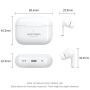 Auriculares Bluetooth Vention Echo Lite E11 con estuche de carga/ Autonomía 6h/ Blancos