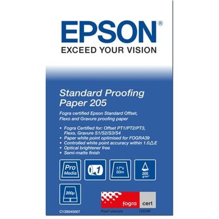 Epson S045007 Standard Proofing Paper Inktjet 205G/M2 432mm