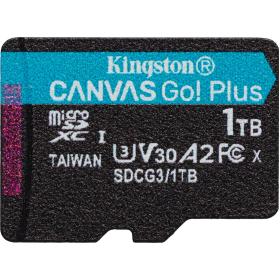 Kingston 1TB MicroSDXC Canvas Go Plus 170R A2 U3V30 Single Pack w/o ADP