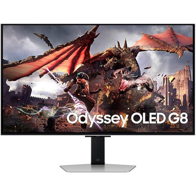 Smart Monitor Gaming Samsung Odyssey OLED G8 S32DG800SU 32'/ 4K/ 0.03ms/ 240Hz/ Multimedia/ Regulable en Altura/ Plata