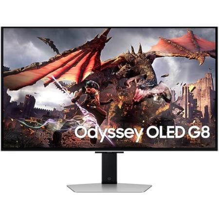 Smart Monitor Gaming Samsung Odyssey OLED G8 S32DG800SU 32'/ 4K/ 0.03ms/ 240Hz/ Multimedia/ Regulable en Altura/ Plata