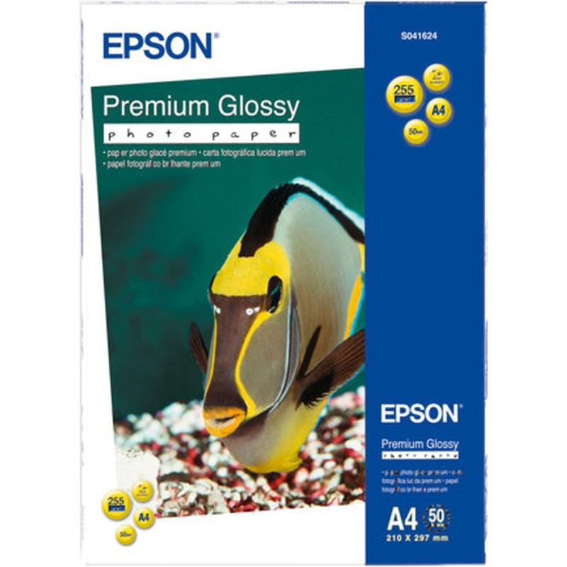 Epson Premium Glossy Photo Paper Inktjet 225G/M2 A4 50 Sheet