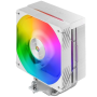 Ventilador con Disipador Mars Gaming MCPU-X4ARGB/ 12cm/ Blanco