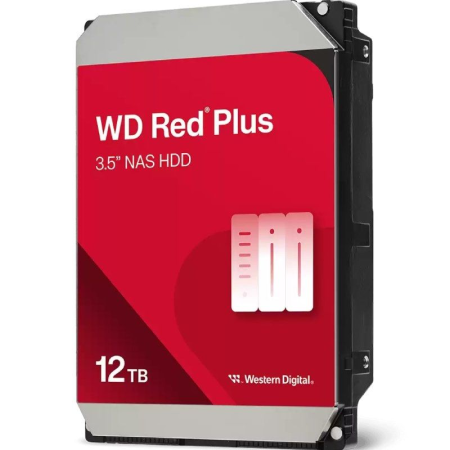 Disco Duro Western Digital WD Red Plus NAS 12TB/ 3.5'/ SATA III/ 256MB