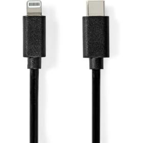 Nedis Lightning Cable | USB 2.0 |8-PINS | USB-C Male | 480 Mbps | 1.00 M | Black