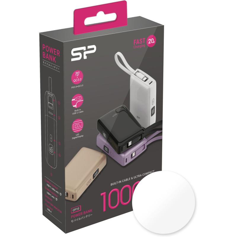 Silicon Power PowerBank CP10 10000mAh White