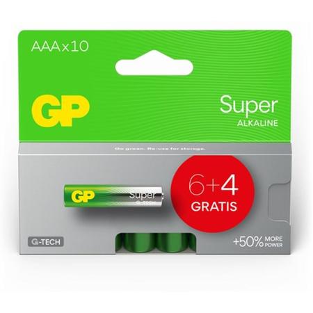 GP AAA Battery GP Alkaline Super 1.5V Blister Van 10 PCs
