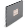 Hama Spiraalalbum Fine Art 36x32 cm 50 Black Pagina&amp;#039;s Steengrijs