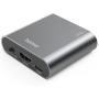 Hama HDMI-Audio-Extractor AE90 HDMIO To Audio TosLink 3.5-mm-Jack Silver
