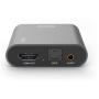 Hama HDMI-Audio-Extractor AE90 HDMIO To Audio TosLink 3.5-mm-Jack Silver